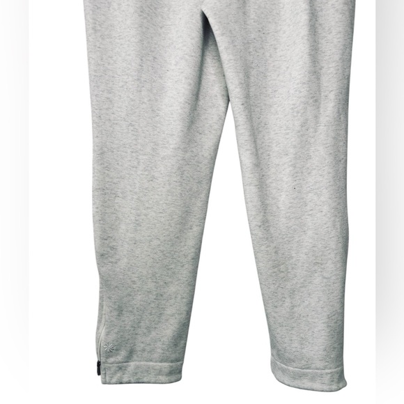 Athleta Cozy Karma High Rise Zip Pant Gray/White size Large - Picture 10 of 16